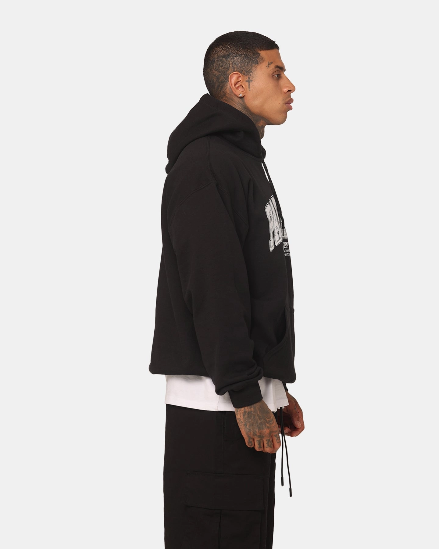 Rain Safe Wind Safe Rats Get Fat Paranoid Hoodie Black