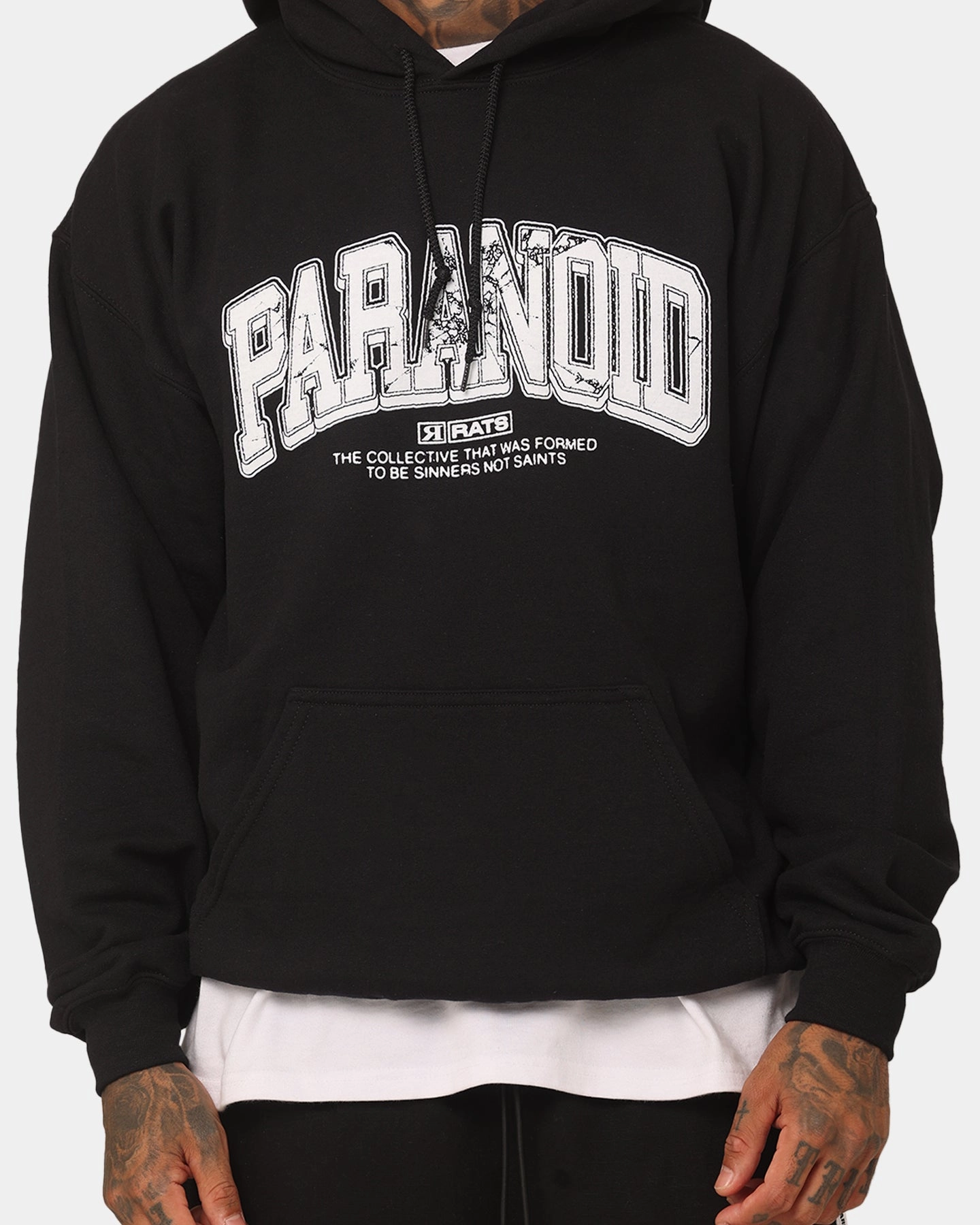 Quick Drying Rats Get Fat Paranoid Hoodie Black