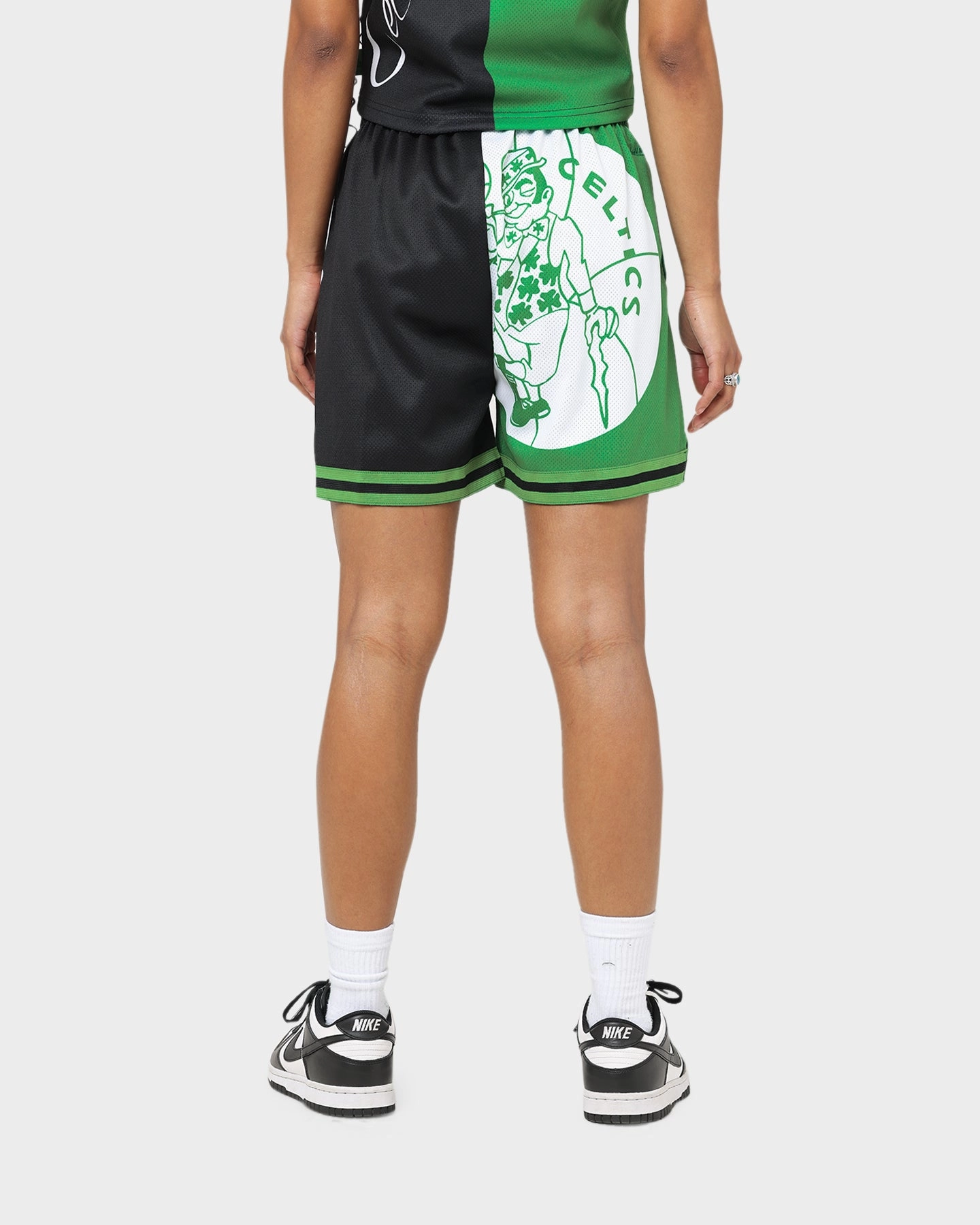 Mitchell & Ness Women's Boston Celtics Big Face 5.0 Shorts Green beach shorts