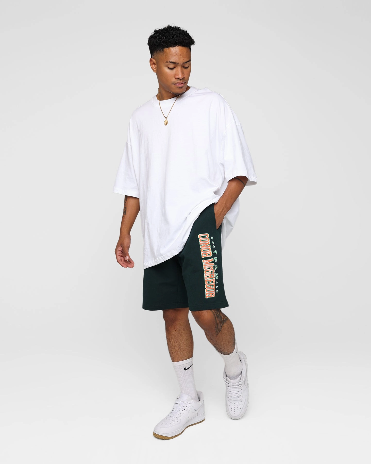 Fast Absorption Textile Goat Crew X UFC Team McGregor Shorts Deep Green