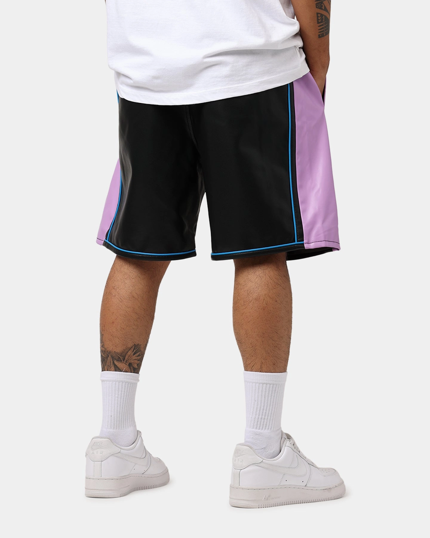 Sleek Cut Mitchell & Ness Los Angeles Lakers Showtime Shorts Black