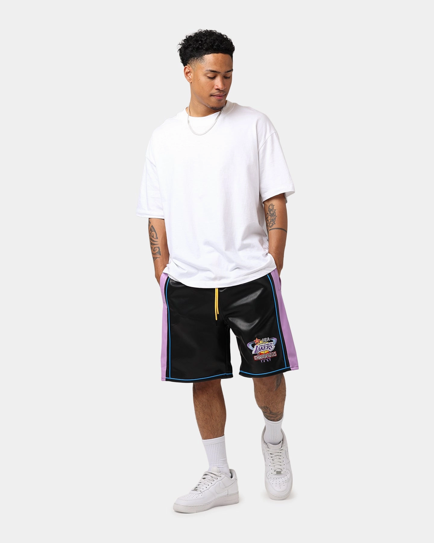 Mitchell & Ness Los Angeles Lakers Showtime Shorts Black Non Restrictive Fit
