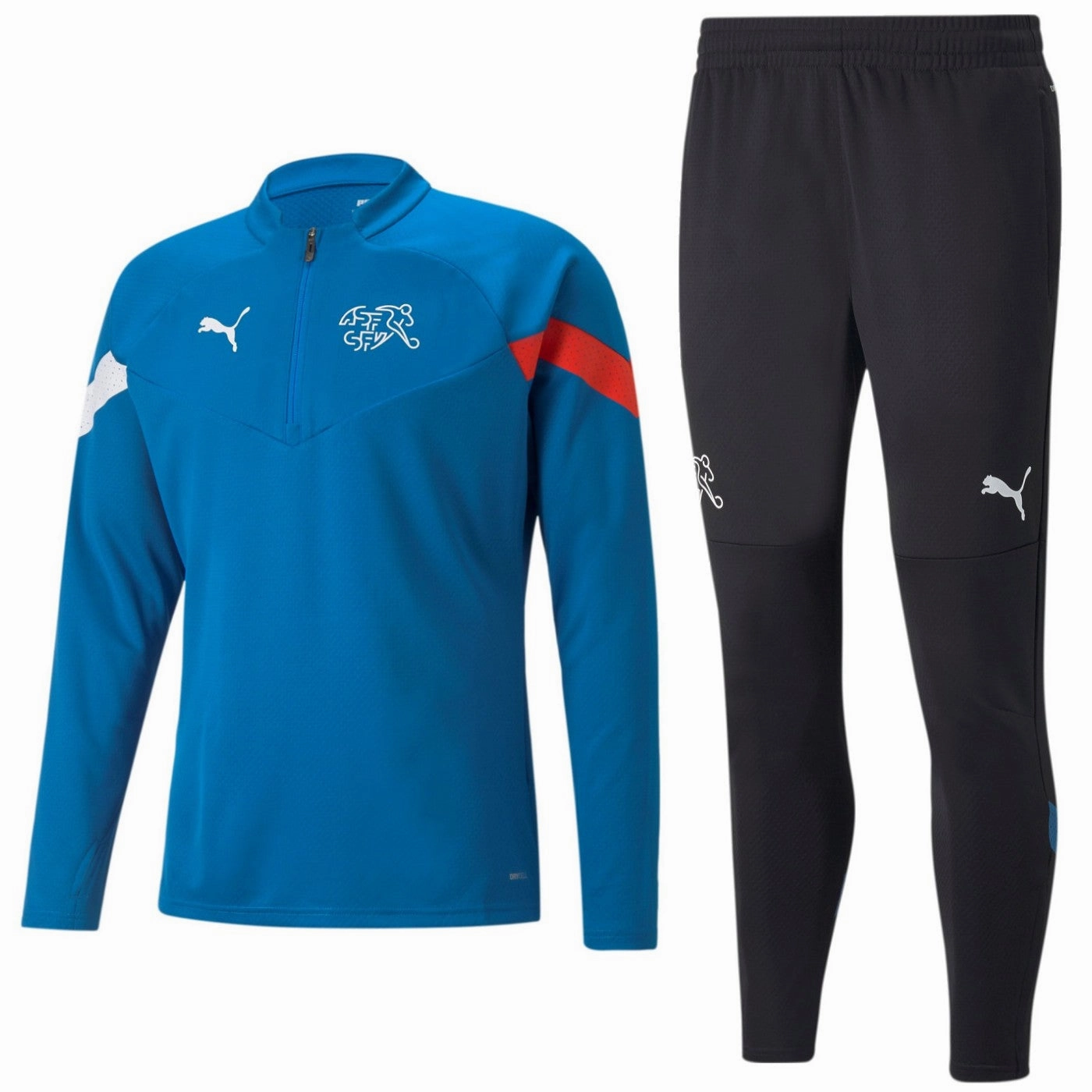 Switzerland blue/black training technical tracksuit 2022/23 - Puma interest venue creative