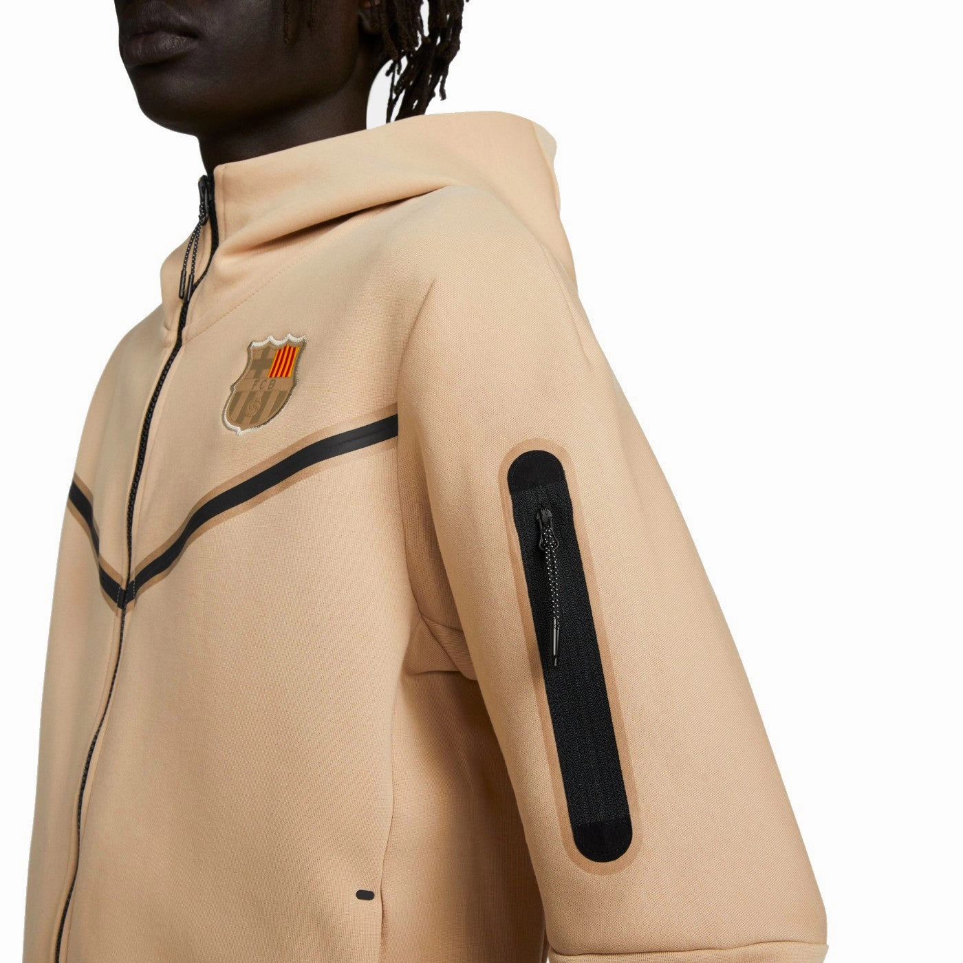 FC Barcelona Tech Fleece gold/navy presentation tracksuit 2023 - Nike Lightweight Gear