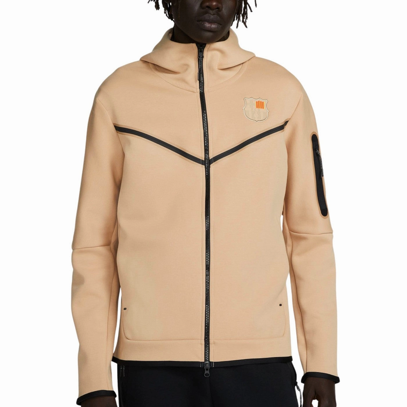 FC Barcelona Tech Fleece gold/navy presentation tracksuit 2023 - Nike gold