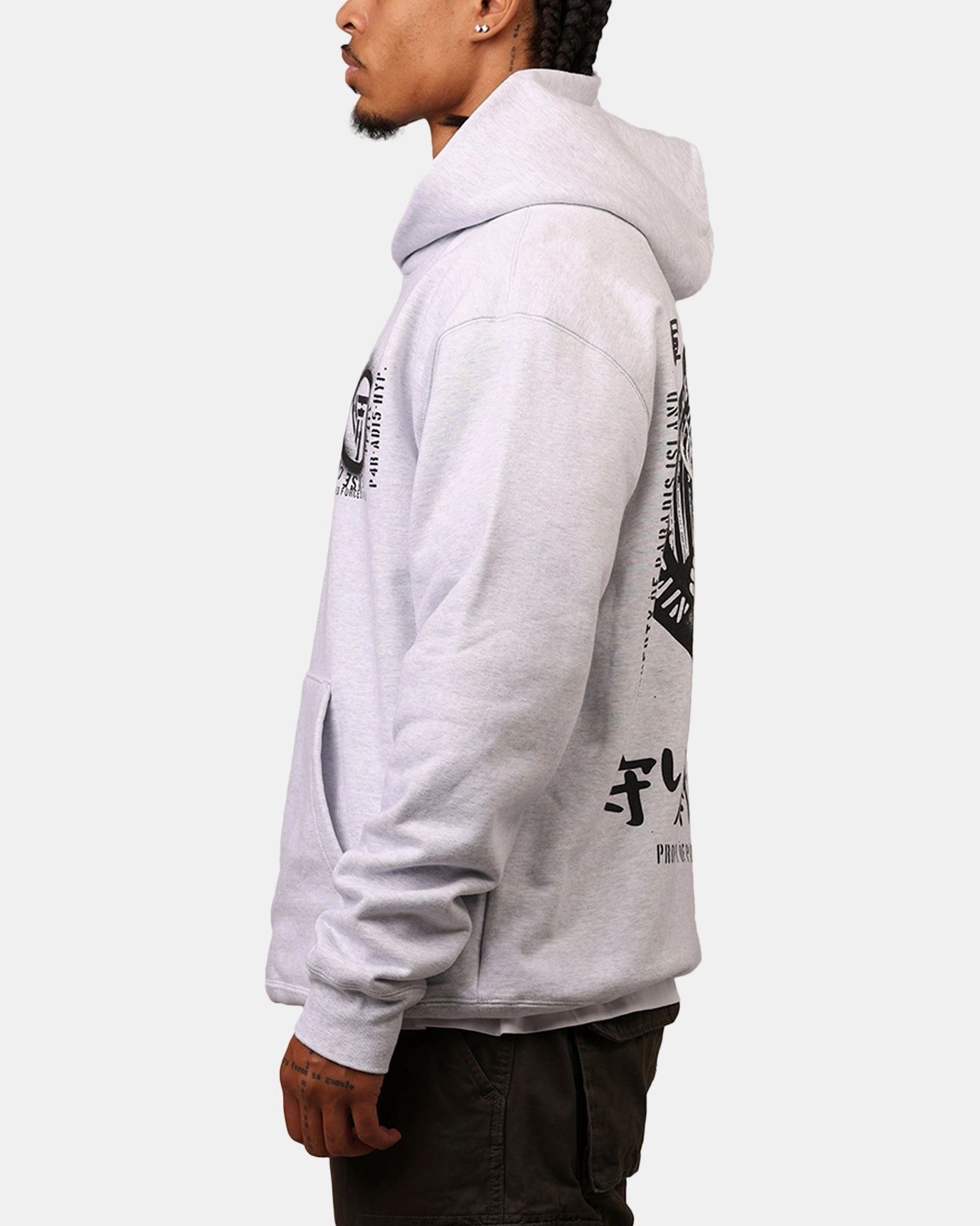 Hypland X Attack On Titan Eldia Hoodie Cement Container tall size