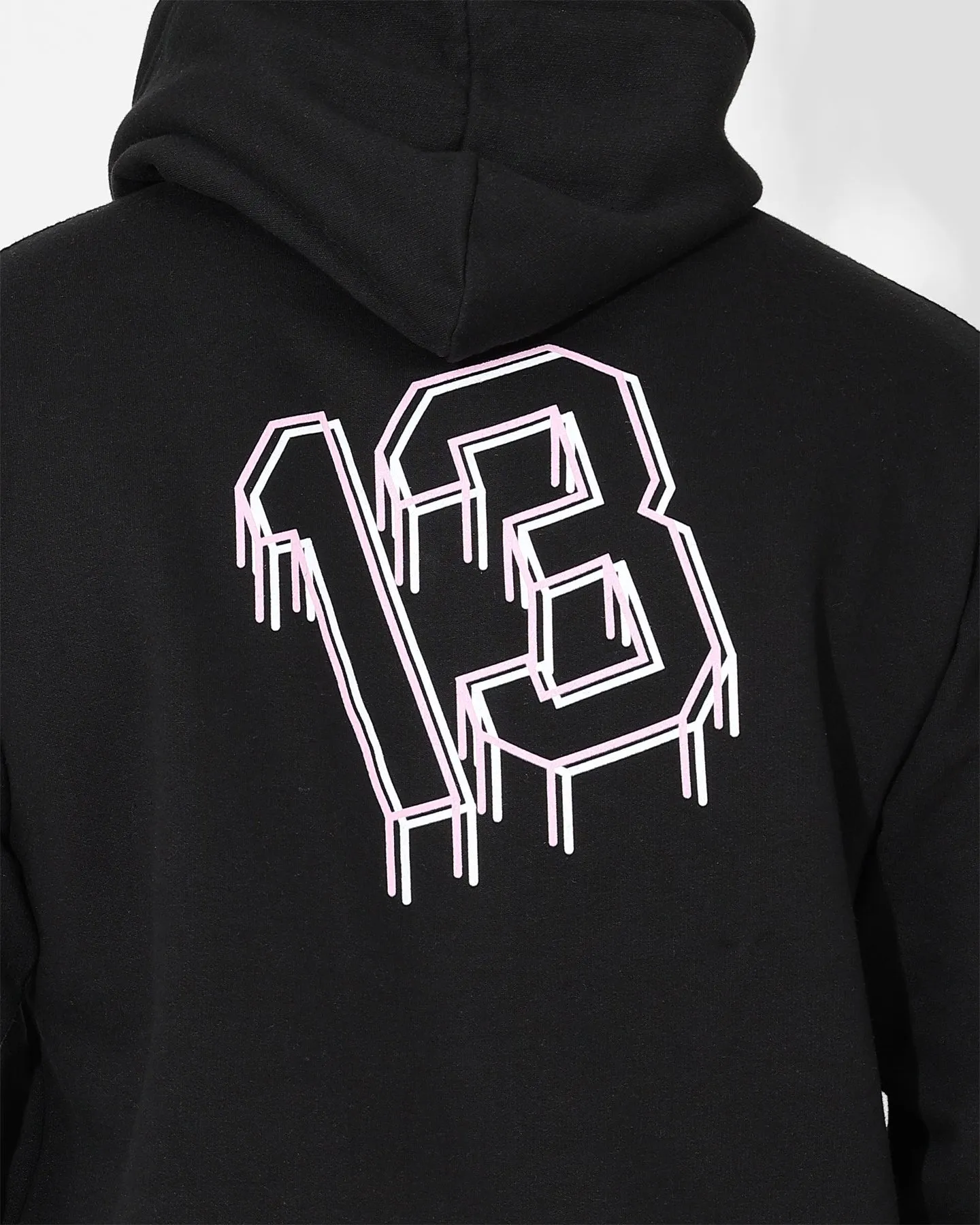 Saint Morta College Drip Hoodie Black suitable for autumn festivals Zipper Closure