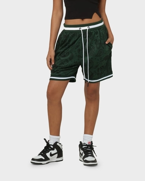 cycling attire barbecue outfit Saint Morta Paisley Olympus Ball Shorts Green/White