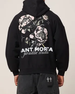 Double Layered Insulation Saint Morta Wildflower Hoodie Black