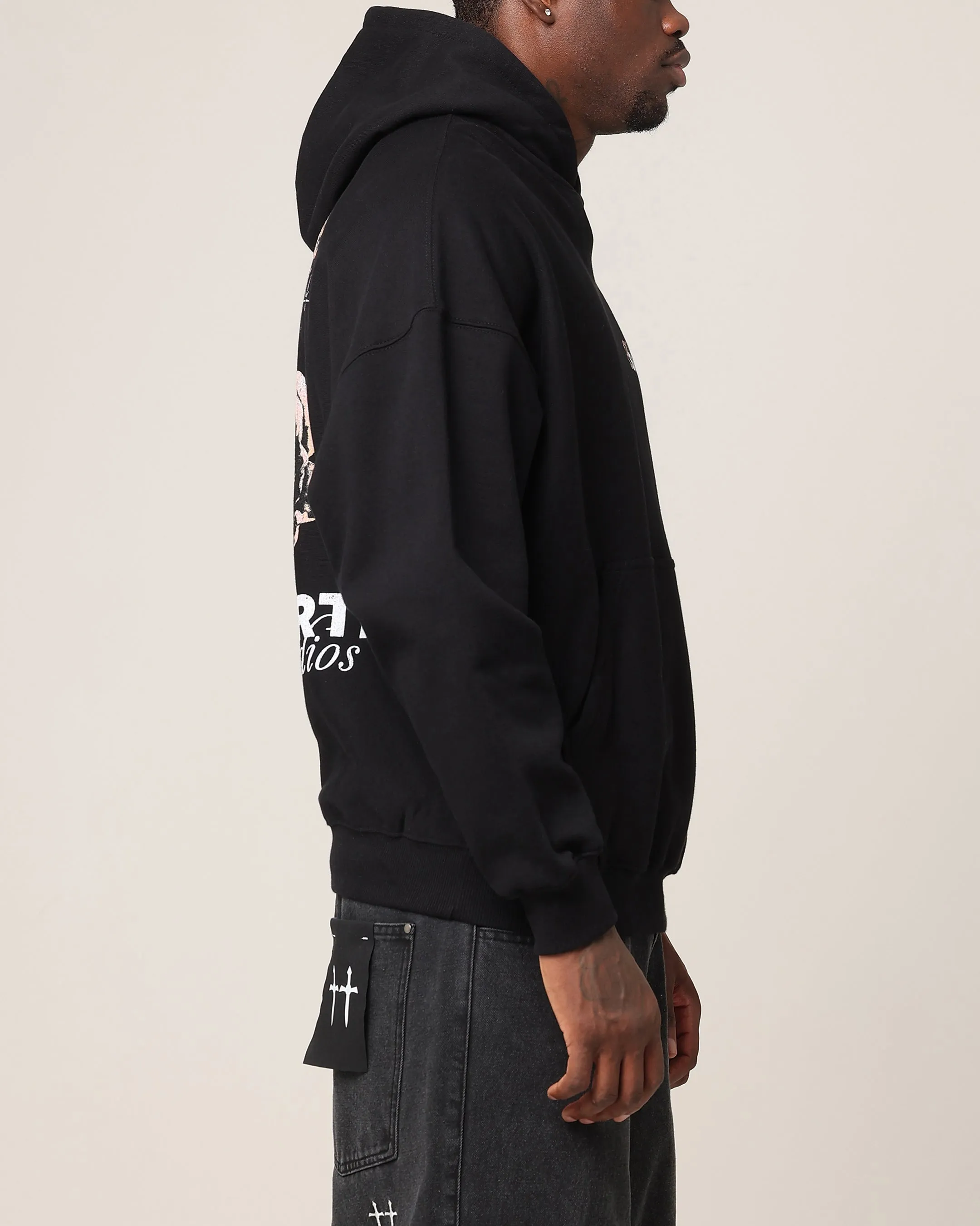 Saint Morta Wildflower Hoodie Black city lights