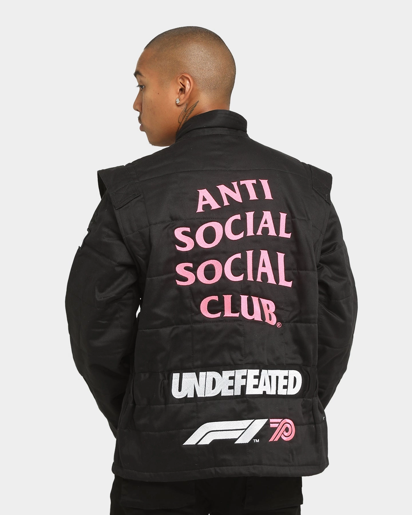 Anti Social Social Club Men's ASSC X UNDFTD X F1? Jacket Black Versatile Outerwear snowboarder