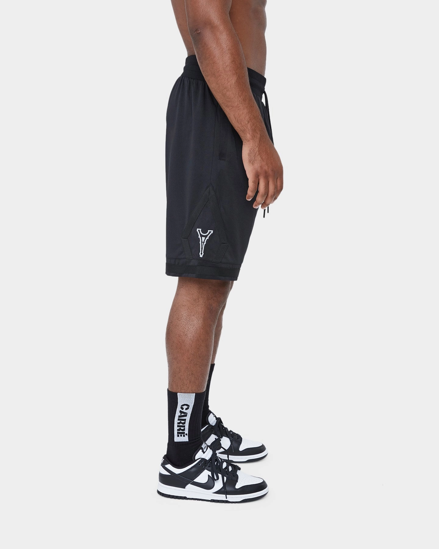 Versatile Piece Unique Pattern Carre Reflective Champs Ball Shorts Black/Reflective