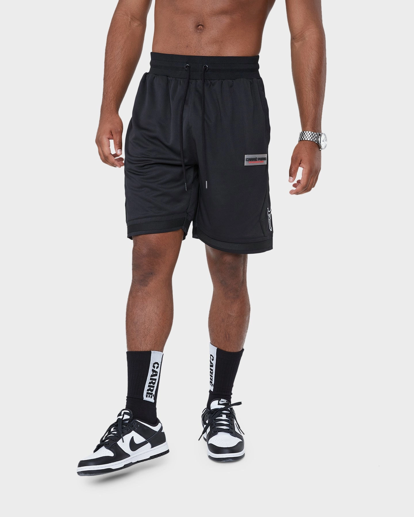 homecoming warm weather Carre Reflective Champs Ball Shorts Black/Reflective