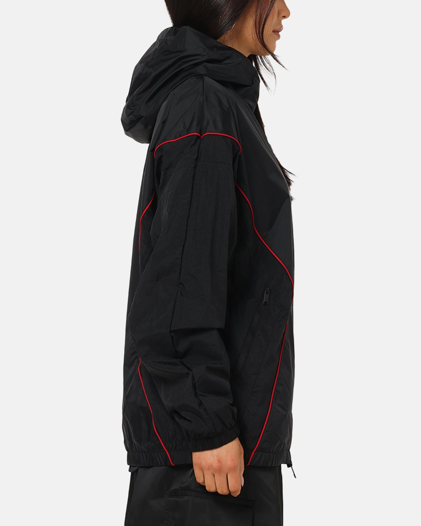 Generosity Jordan Brooklyn Draft Jacket Black/Black/Red