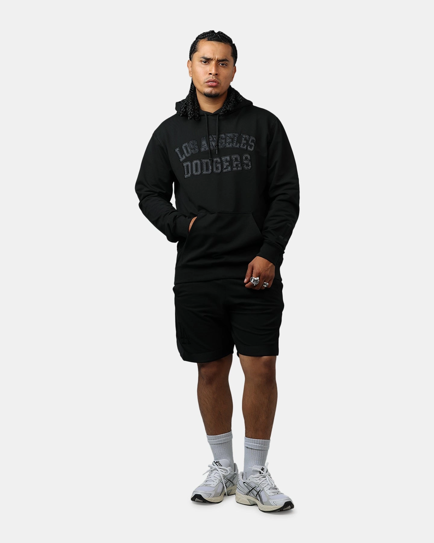 New Era Los Angeles Dodgers Logo Select Shorts Black/Black Dance wear Simple Comfort