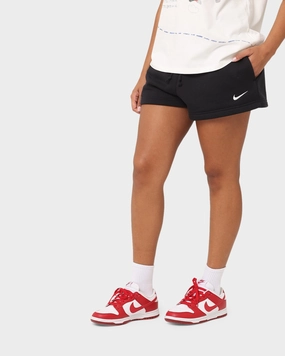 Nike Women's Nike Sportswear Style Fleece High-Waisted Shorts Black/Sail Fun Colors Christmas gift