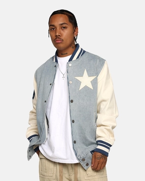 Pro Standard Dallas Cowboys Varsity Denim Jacket Denim/Linen Announce
