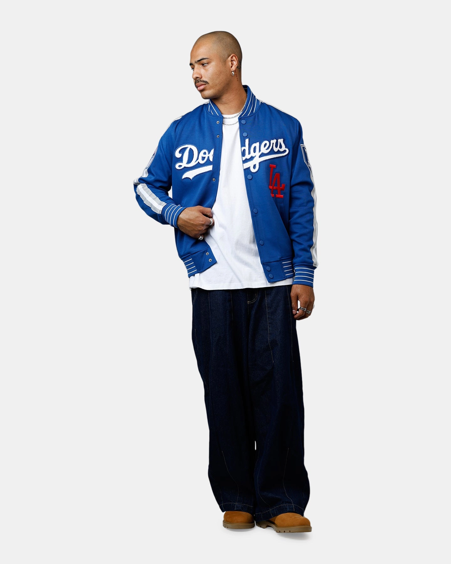 Durable Seams hunting Pro Standard Los Angeles Dodgers Double Knit Jacket Blue