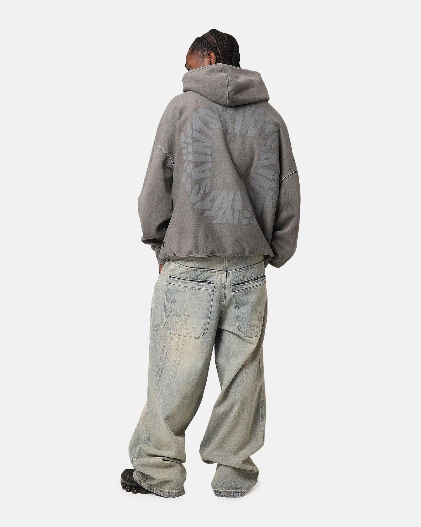 Saint Morta Rave Premium Hoodie Washed Charcoal Temperature Adaptive Fabric Adult