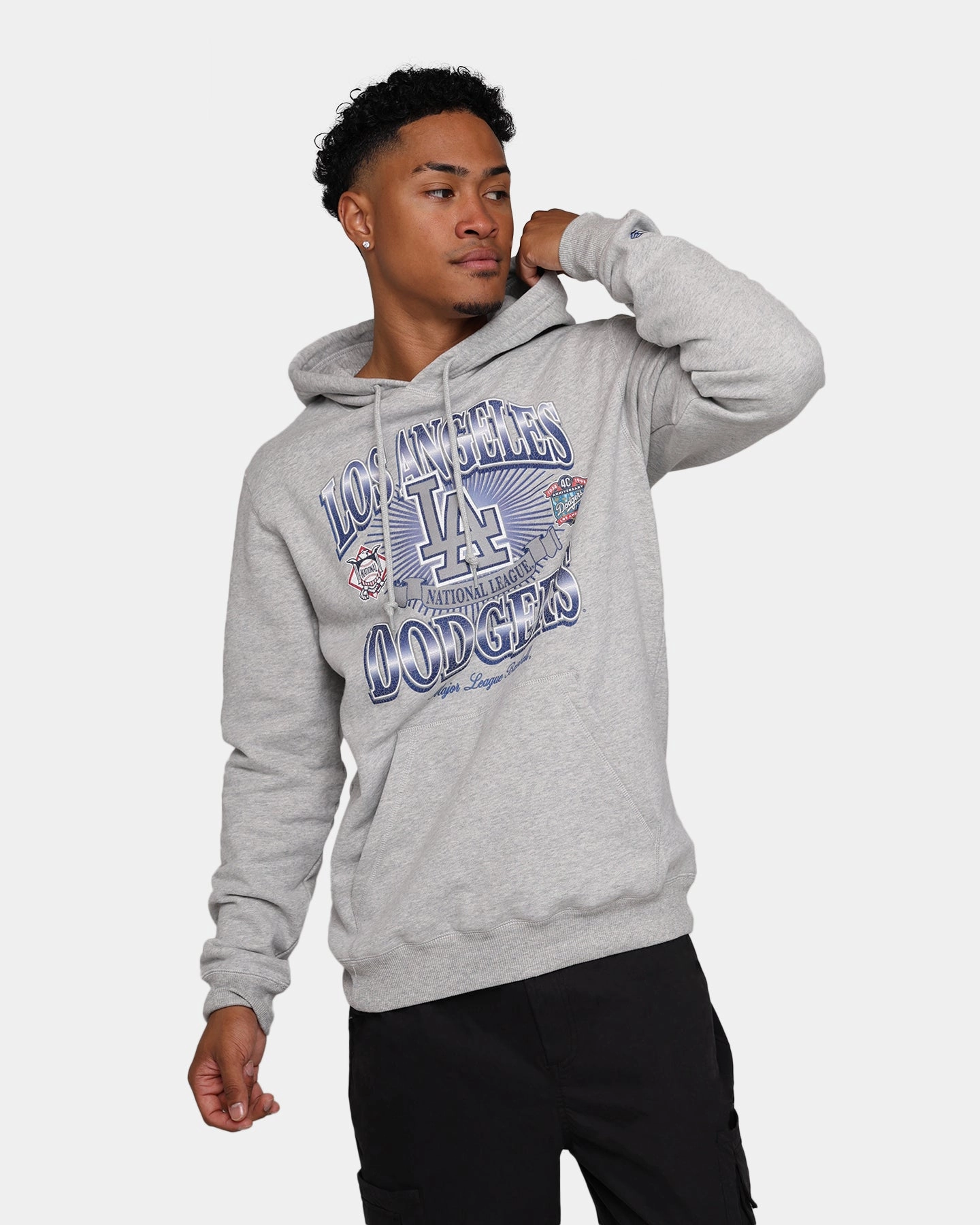New Era Los Angeles Dodgers Pullover Hoodie Grey formal dinner