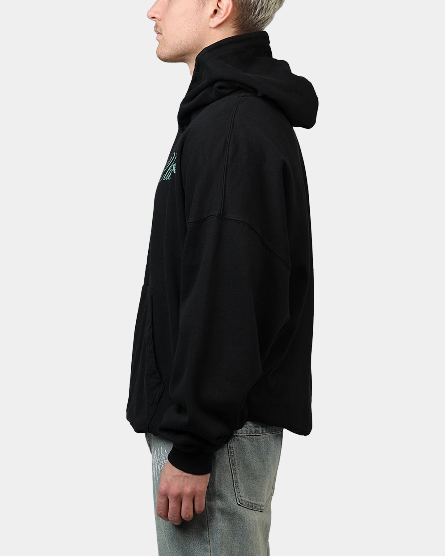 Magnetic Closure System Carre Hooper Hoodie Black