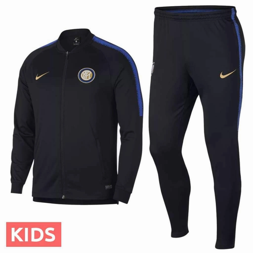 Kids - Inter Milan black training presentation Soccer tracksuit 2018/19 - Nike Oil
