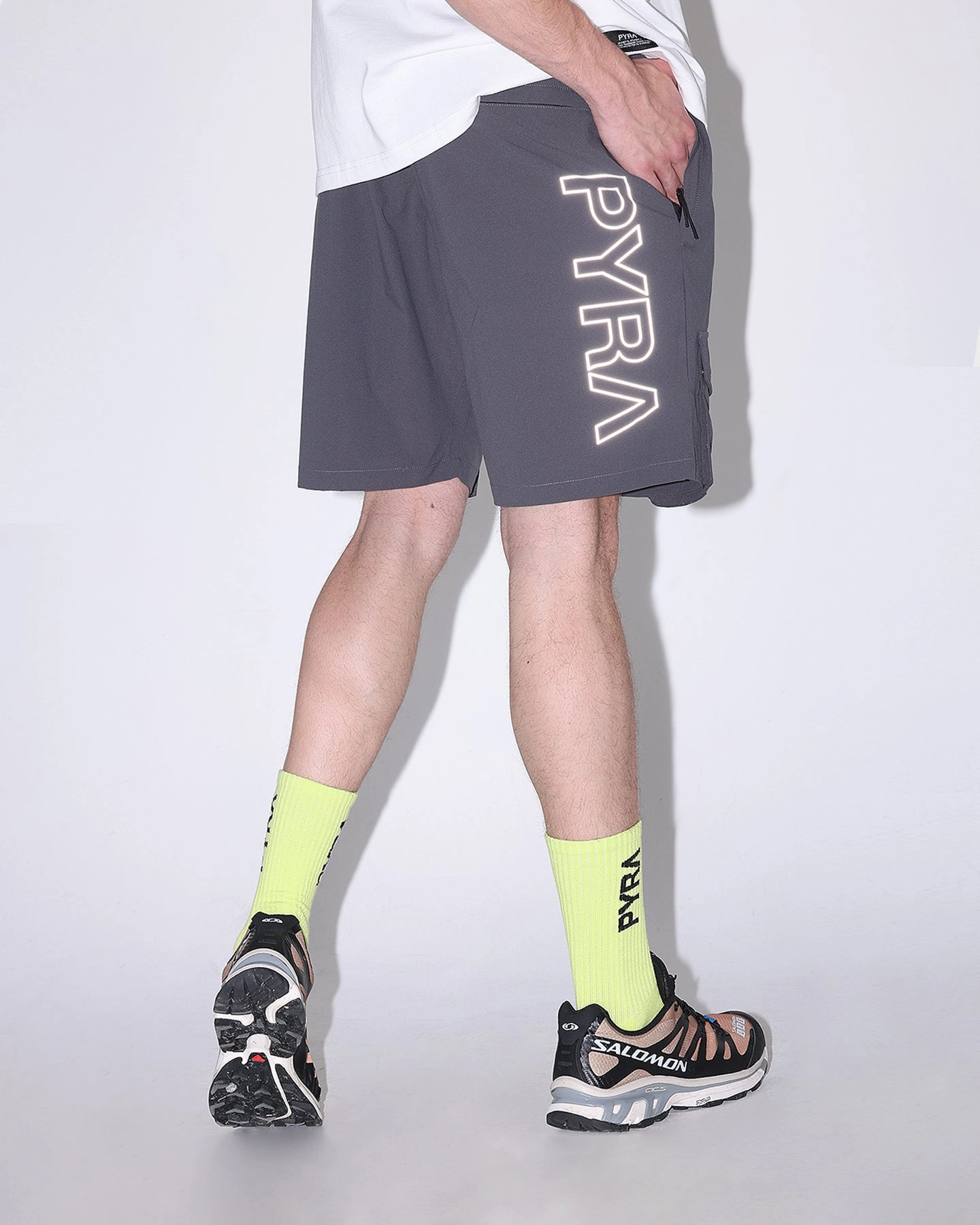 Comfortable Stretch PYRA Flex Cargo Shorts Carbon