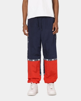 Reebok Colour Block Joggers Navy/Red Air Flow ReflectiveAccentDetails