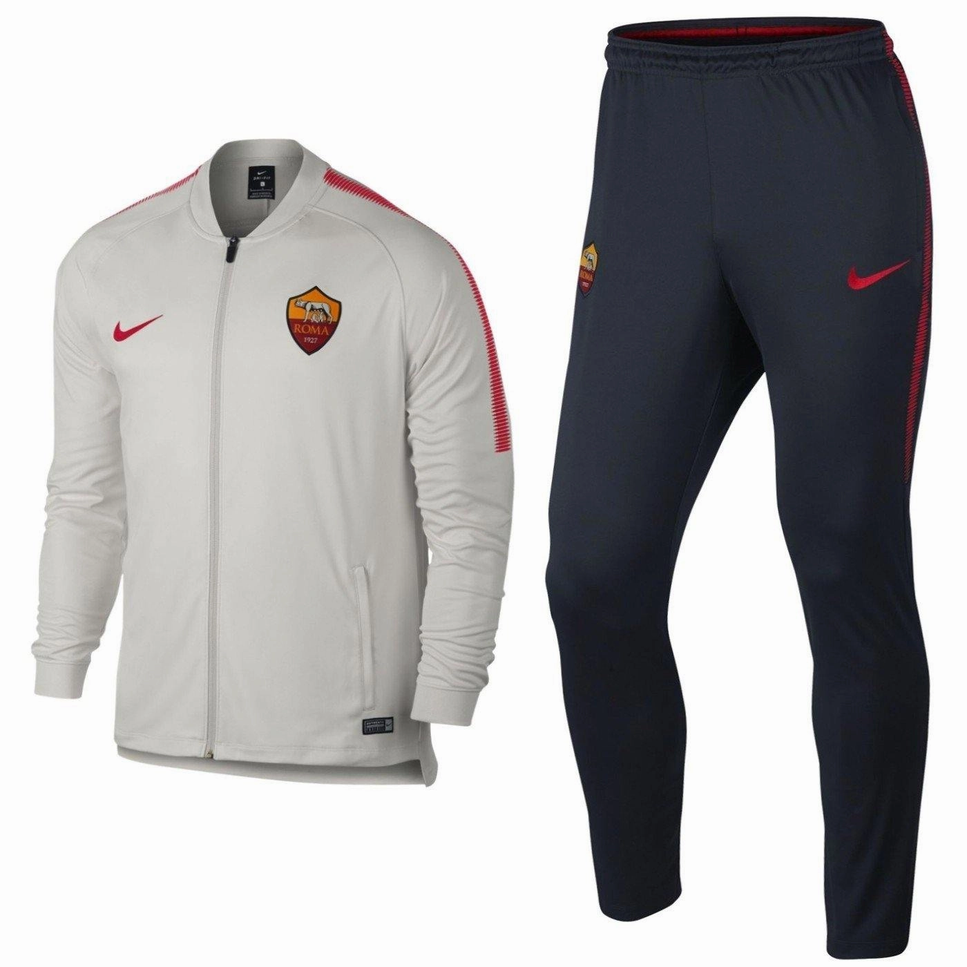 As Roma Training Presentation Soccer Tracksuit 2018 - Nike Taped Seam Reinforcement