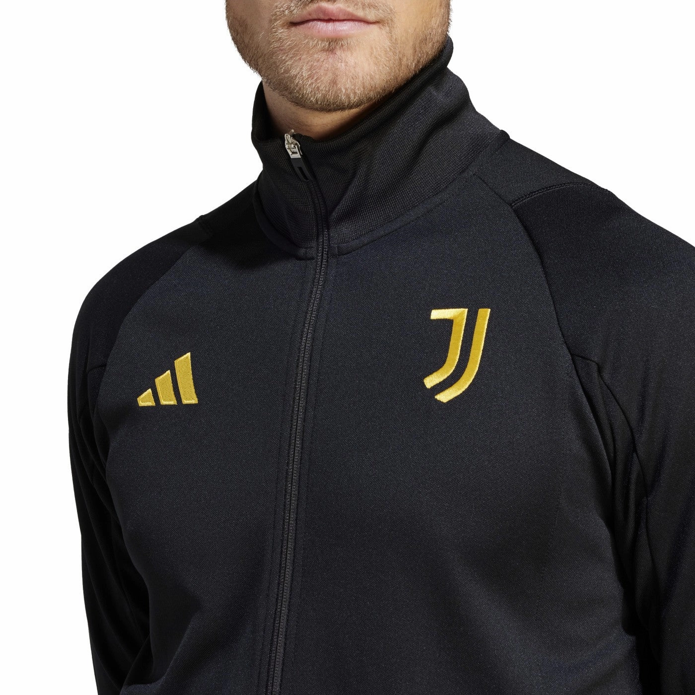 ElasticWaistbandTech Denim Juventus black training bench tracksuit 2023/24 - Adidas