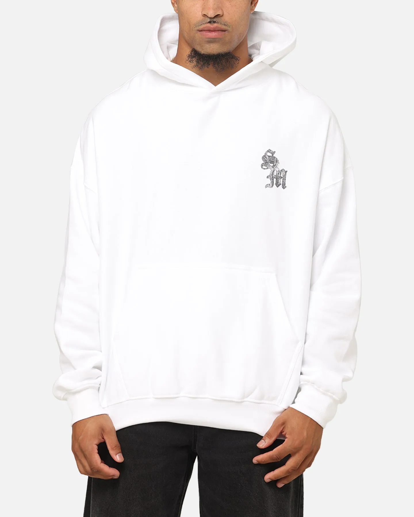 birthday Saint Morta Nothing Is Forever Boxy Hoodie White/Black