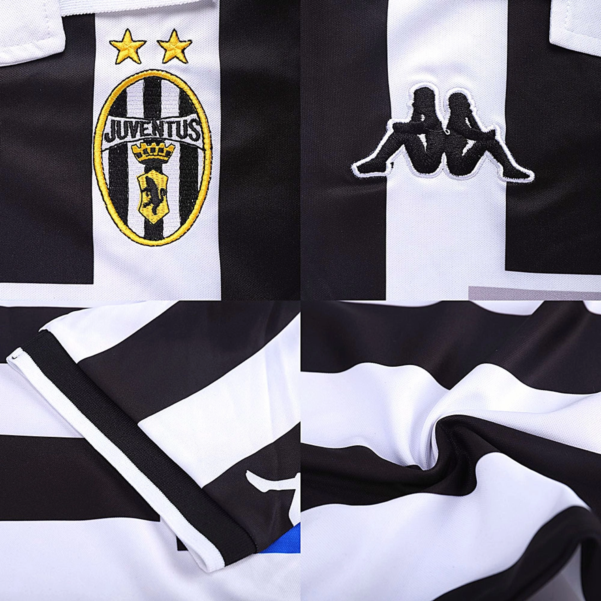 1999/00 Juventus Home Jersey Quick Evaporation Knit Reinforced Shoulder Seams