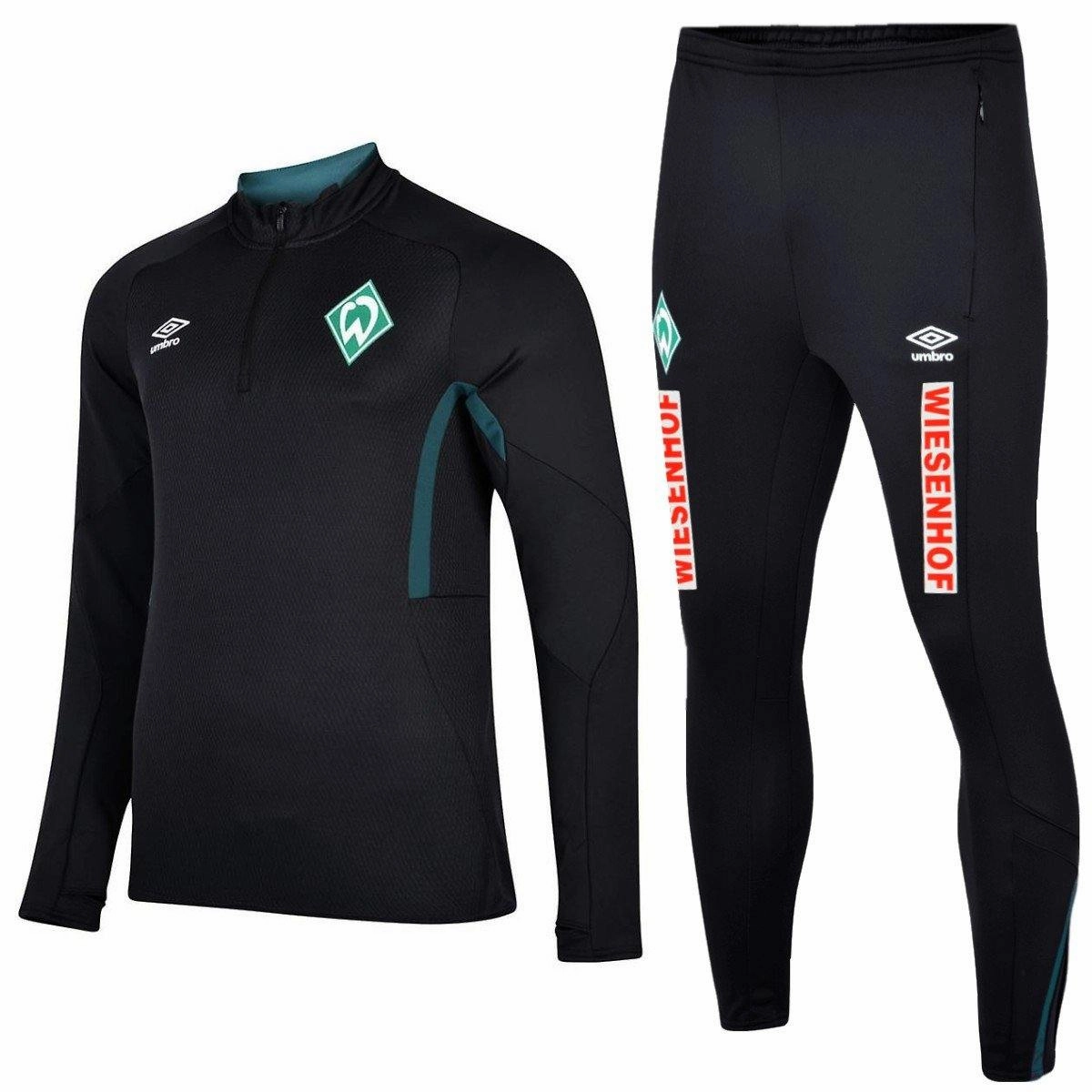 Dynamic Wear crystal Werder Bremen soccer black training technical tracksuit 2020 - Umbro