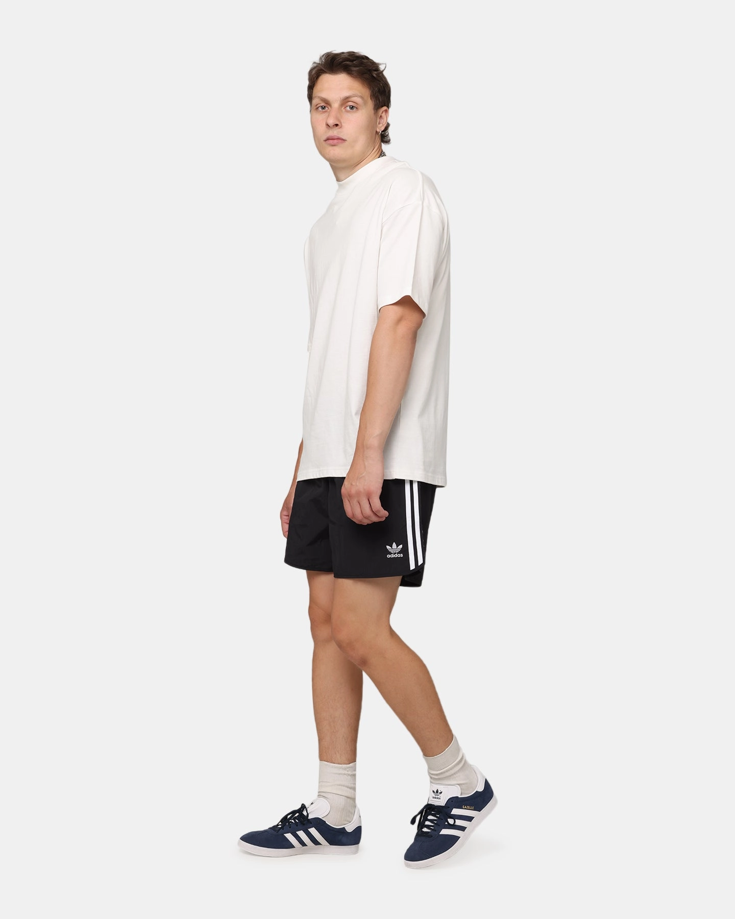 Adidas Adicolour Classic Sprinter Shorts Black Simple Vibe Pre Shrunk Cotton Blend