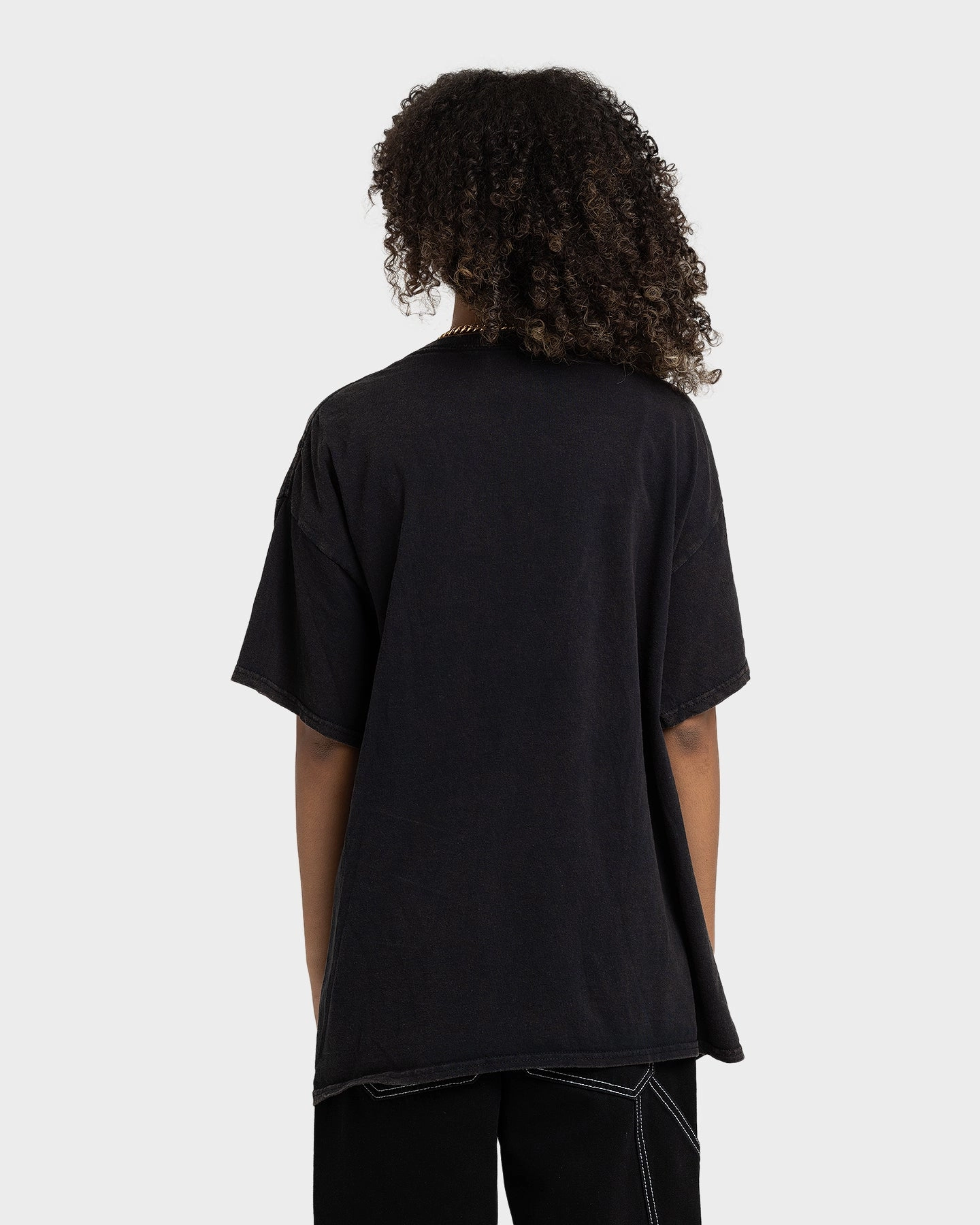 Non Shrink Material Goat Crew Tennis Club Vintage T-Shirt Black Wash