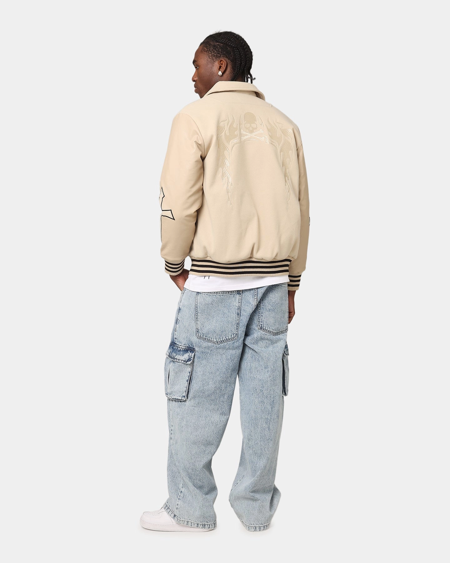 Cravat Saint Morta Ceremonies Varsity Jacket Stone