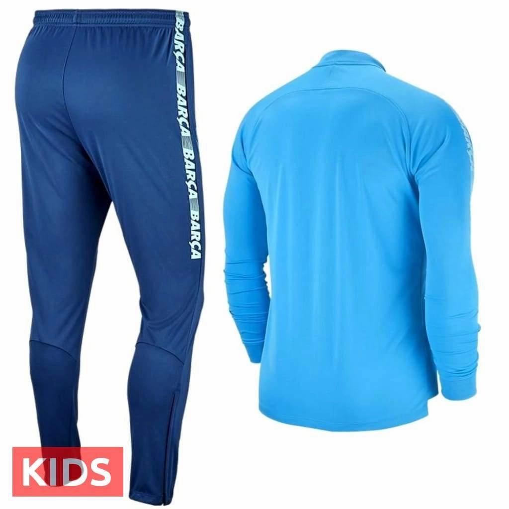 Ergonomic Design Kids - FC Barcelona soccer presentation Tracksuit light blue 2019 - Nike