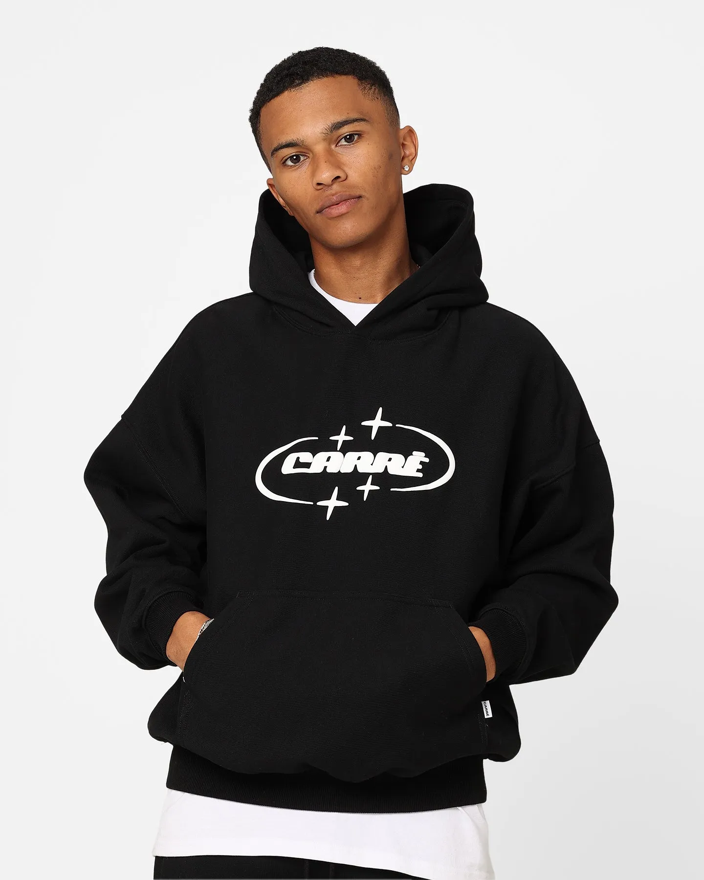 Carre 2K Oversized Hoodie Black Padded collar