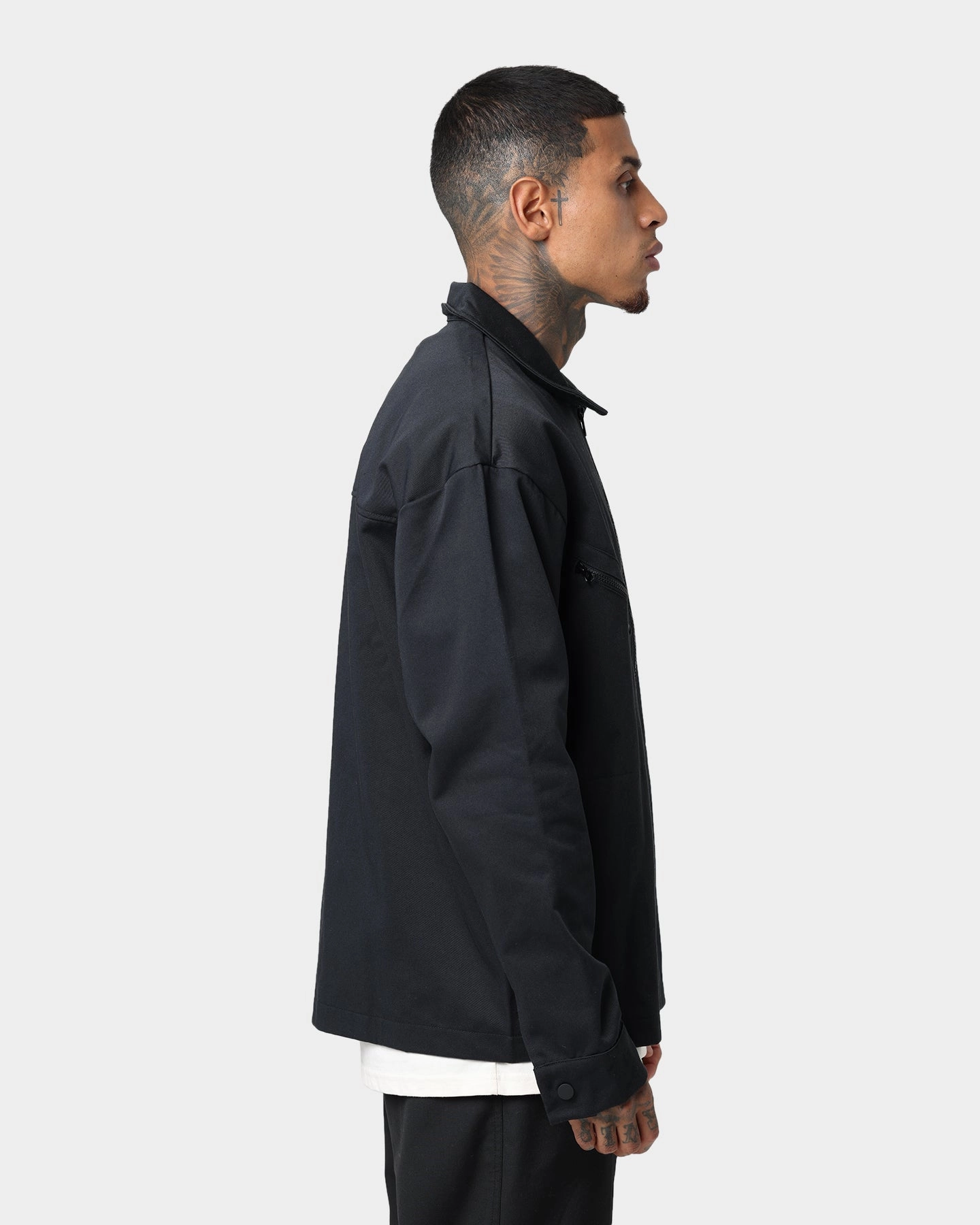 Adidas Trefoil Twill Blouson Jacket Black Reflective details