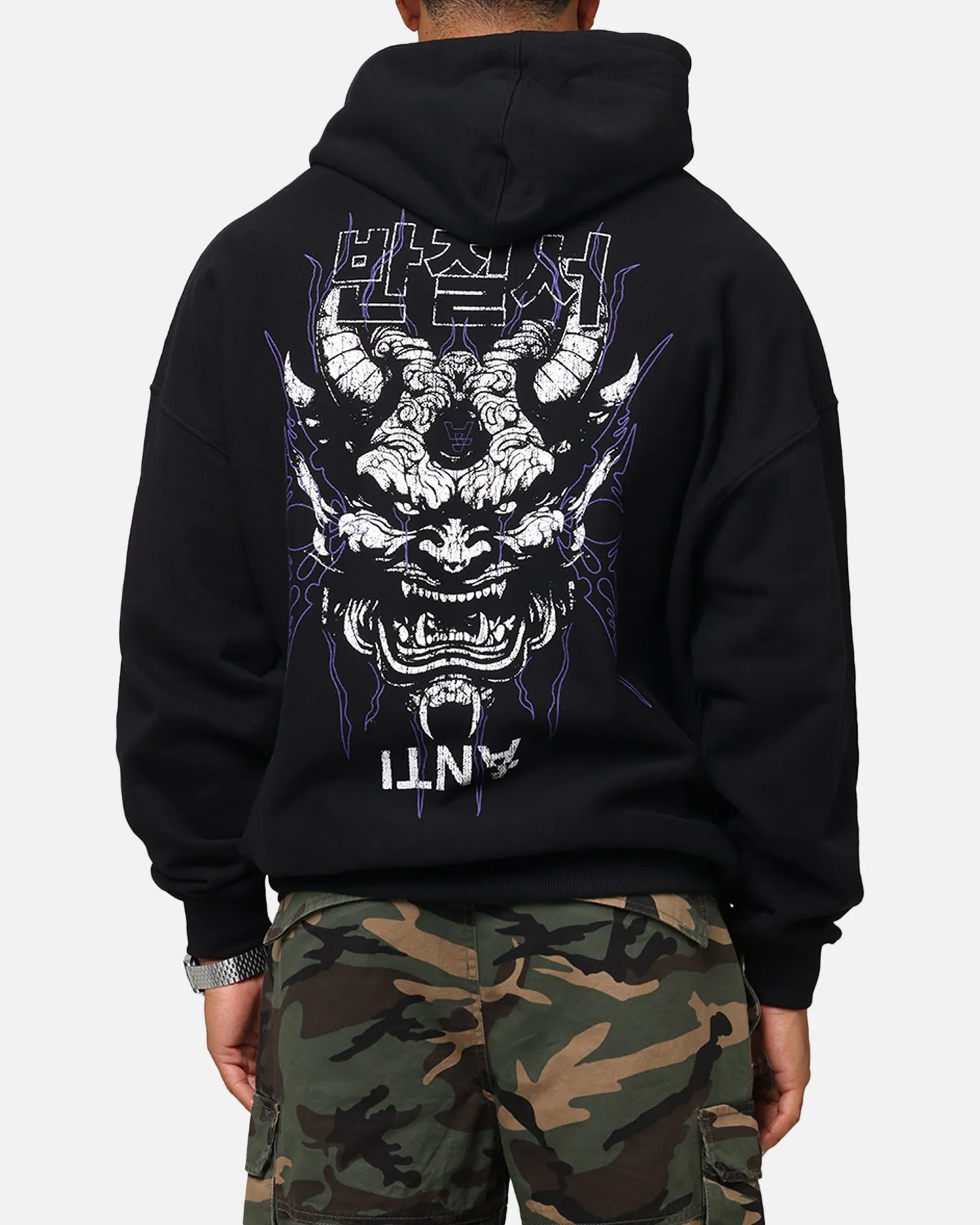 The Anti Order Agma Boxy Hoodie Black Snag Free Surface Announce