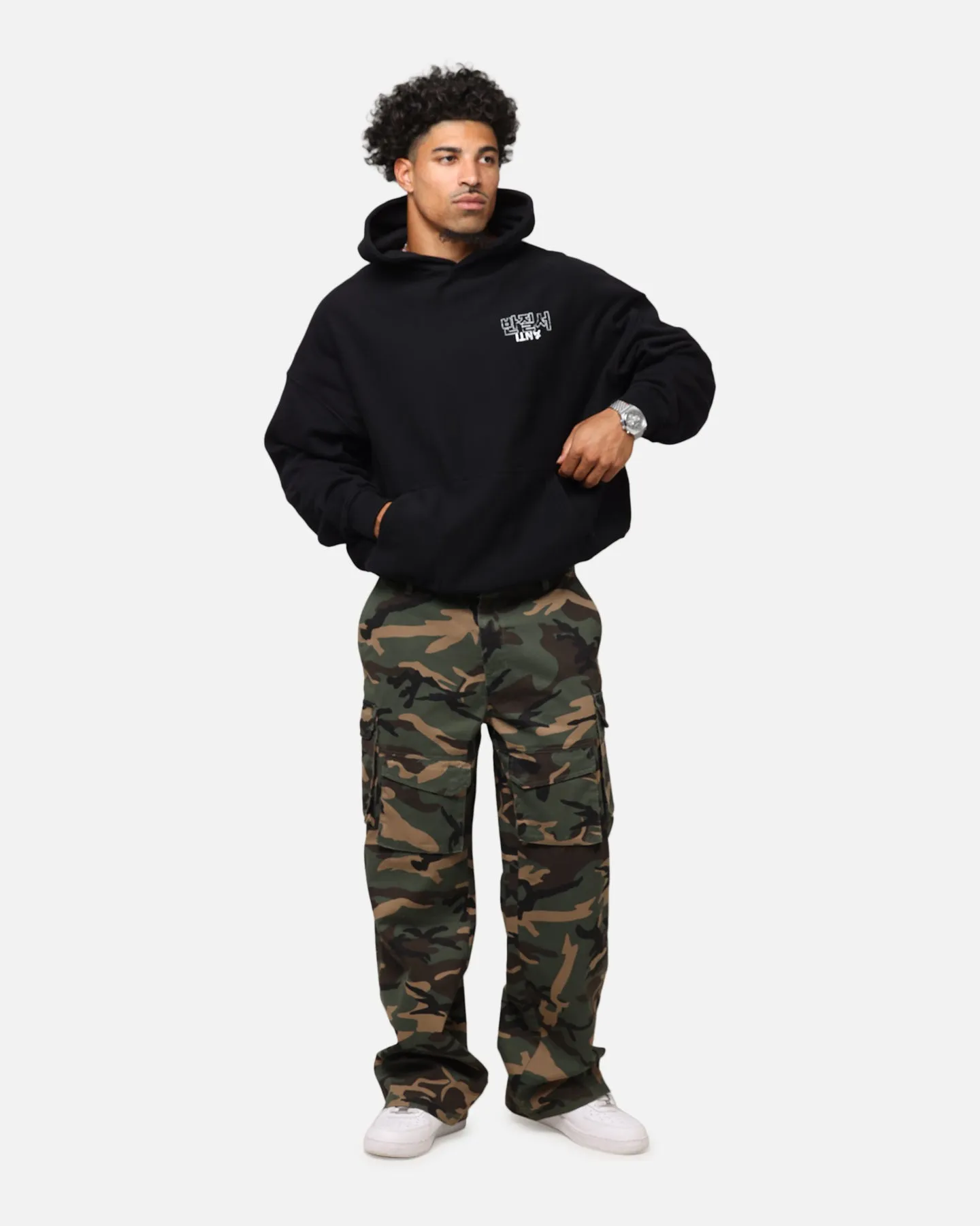 The Anti Order Agma Boxy Hoodie Black Light Shell