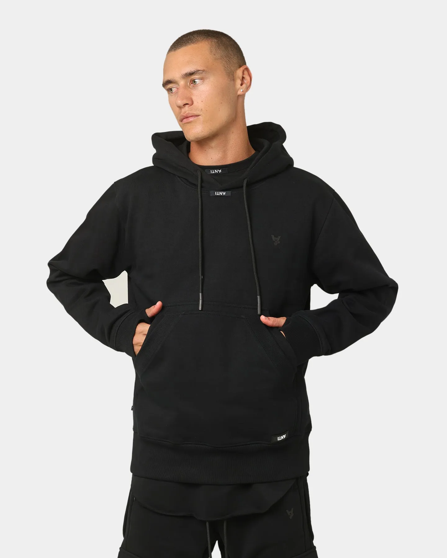 The Anti Order Anti Essential Hoodie Black Rain Comfort Perseverance
