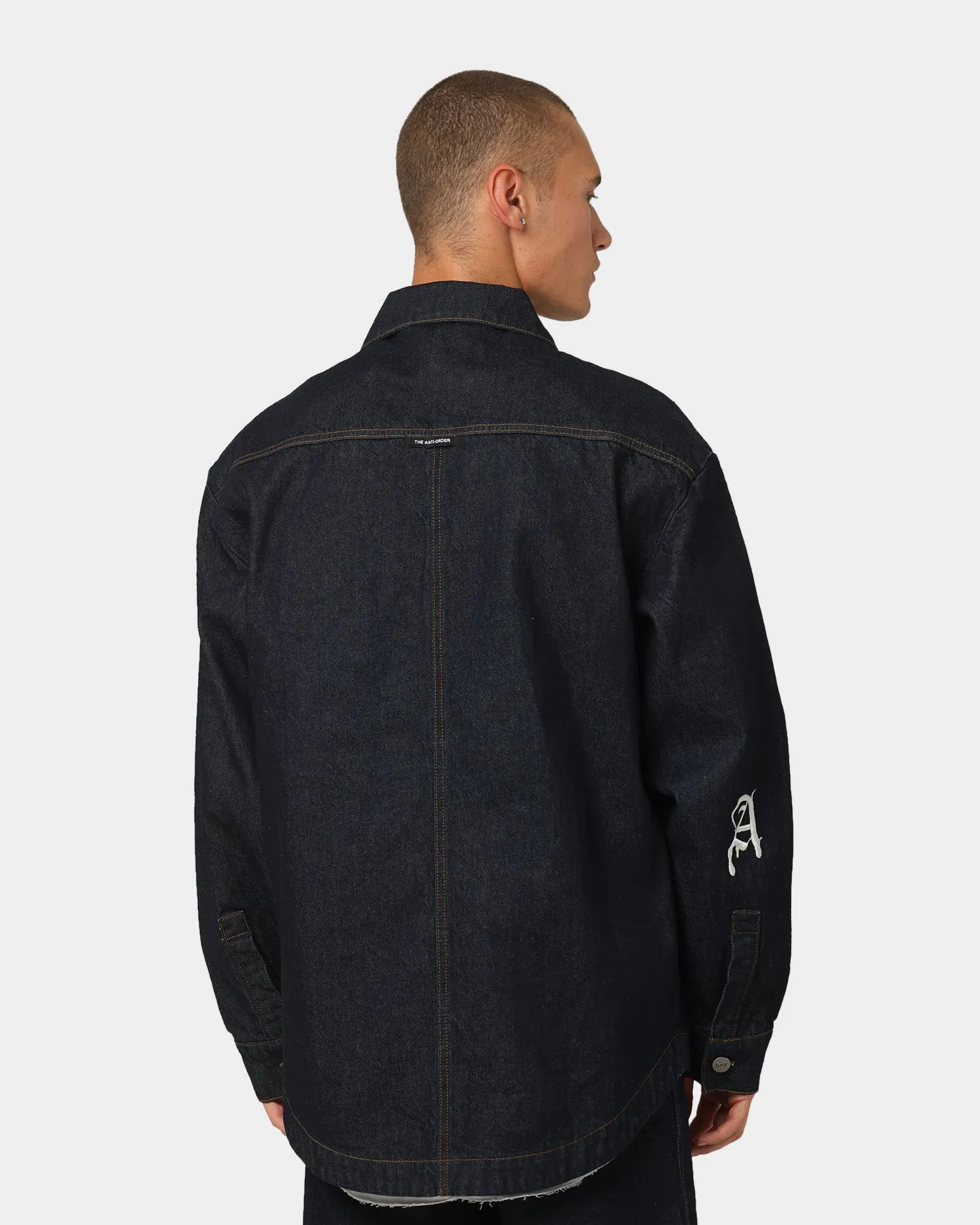 The Anti Order Oversized Denim Shirt Dark Indigo Modern Style