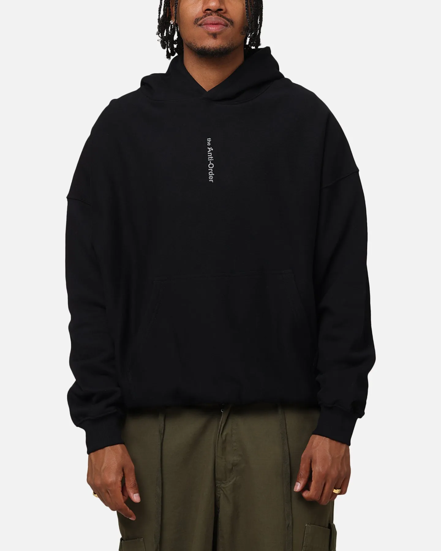 Rain Fit The Anti Order Process Boxy Hoodie Black