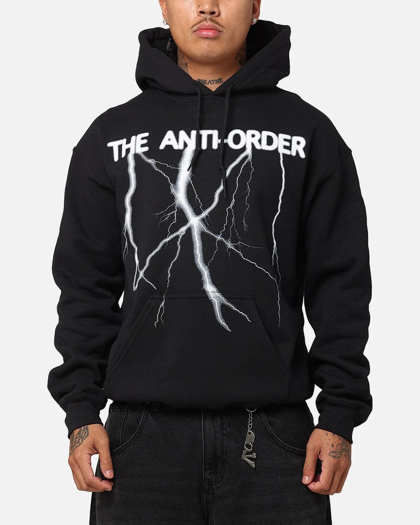 ReversibleStyle Soft Touch Interior The Anti Order Voltage Hoodie Black
