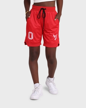 The Anti Order A8 Mesh Basketball Shorts Red/White Moisture Management Lining All Occasion