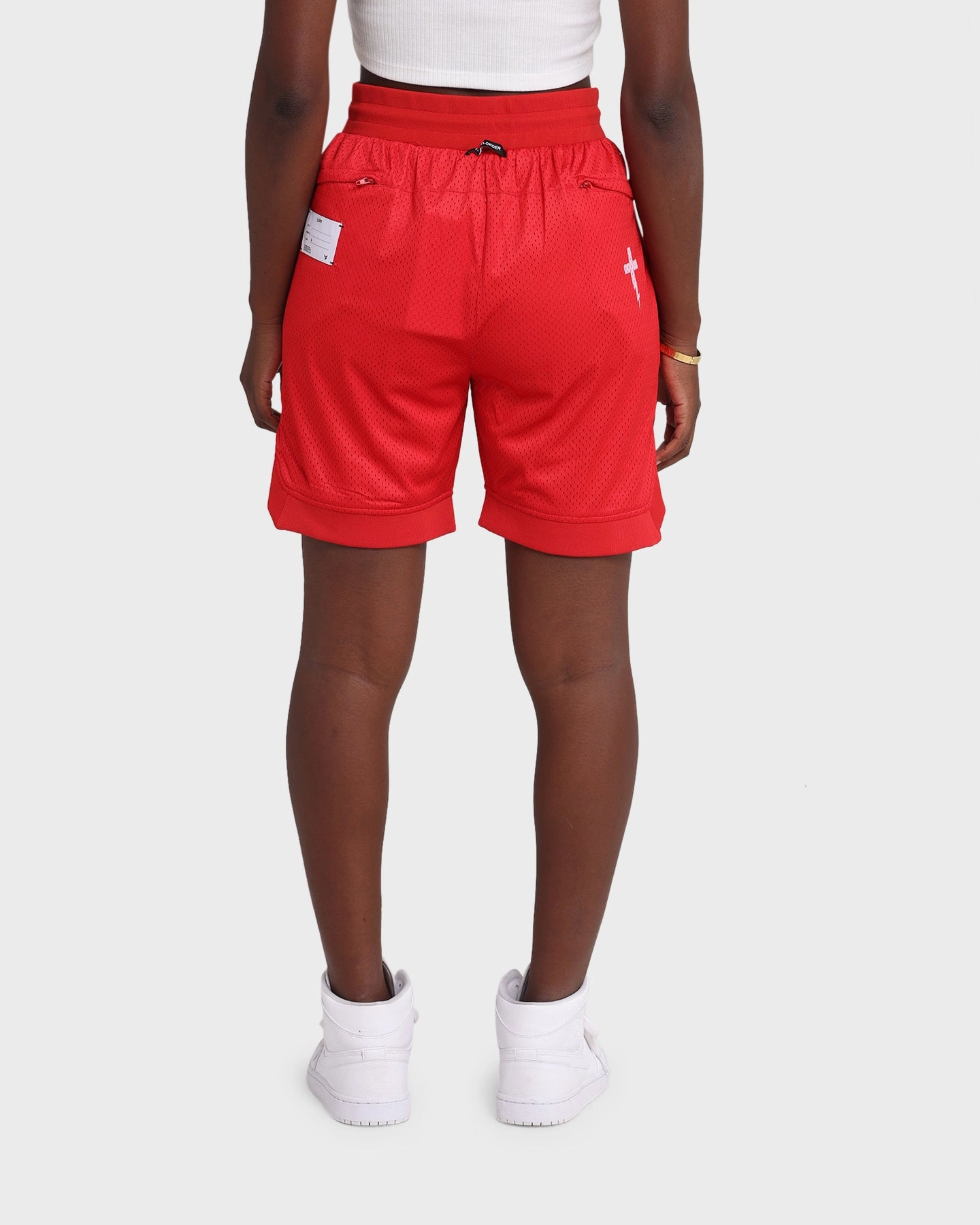 The Anti Order A8 Mesh Basketball Shorts Red/White Basic Stretch overalls