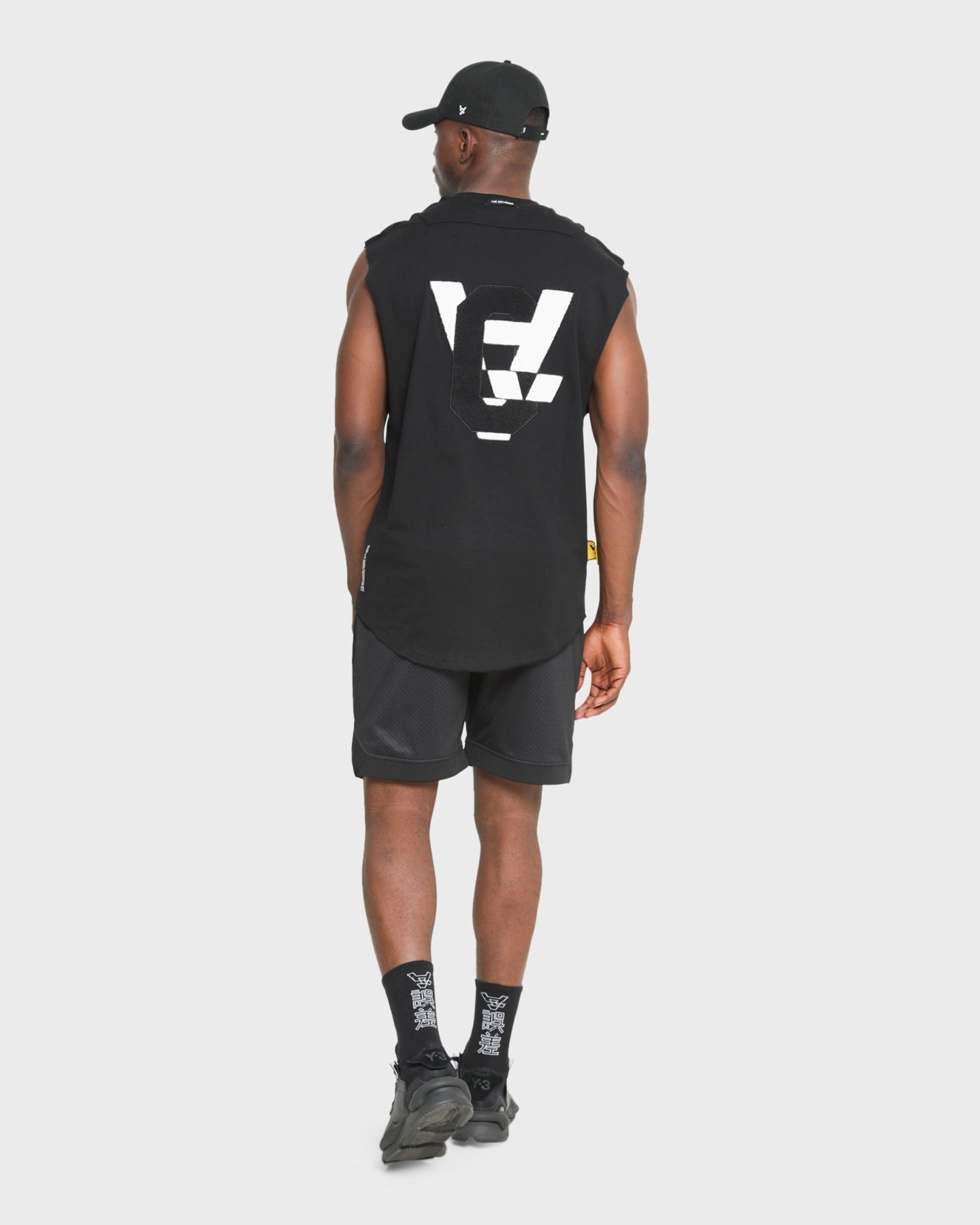 The Anti Order A God Muscle Black/White Scoop neck