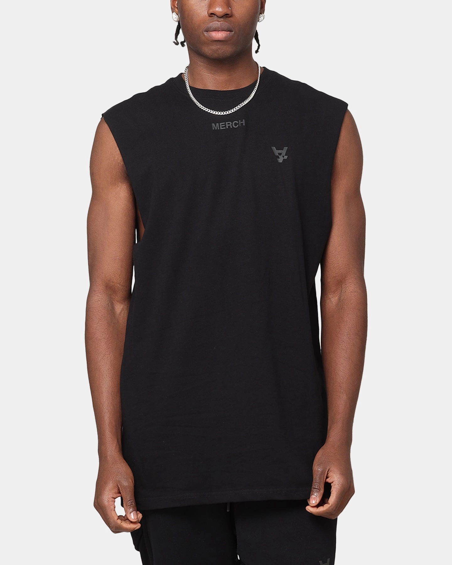 Cozy Vibe The Anti Order A Logo Merch Oversized Muscle T-Shirt Black/Black