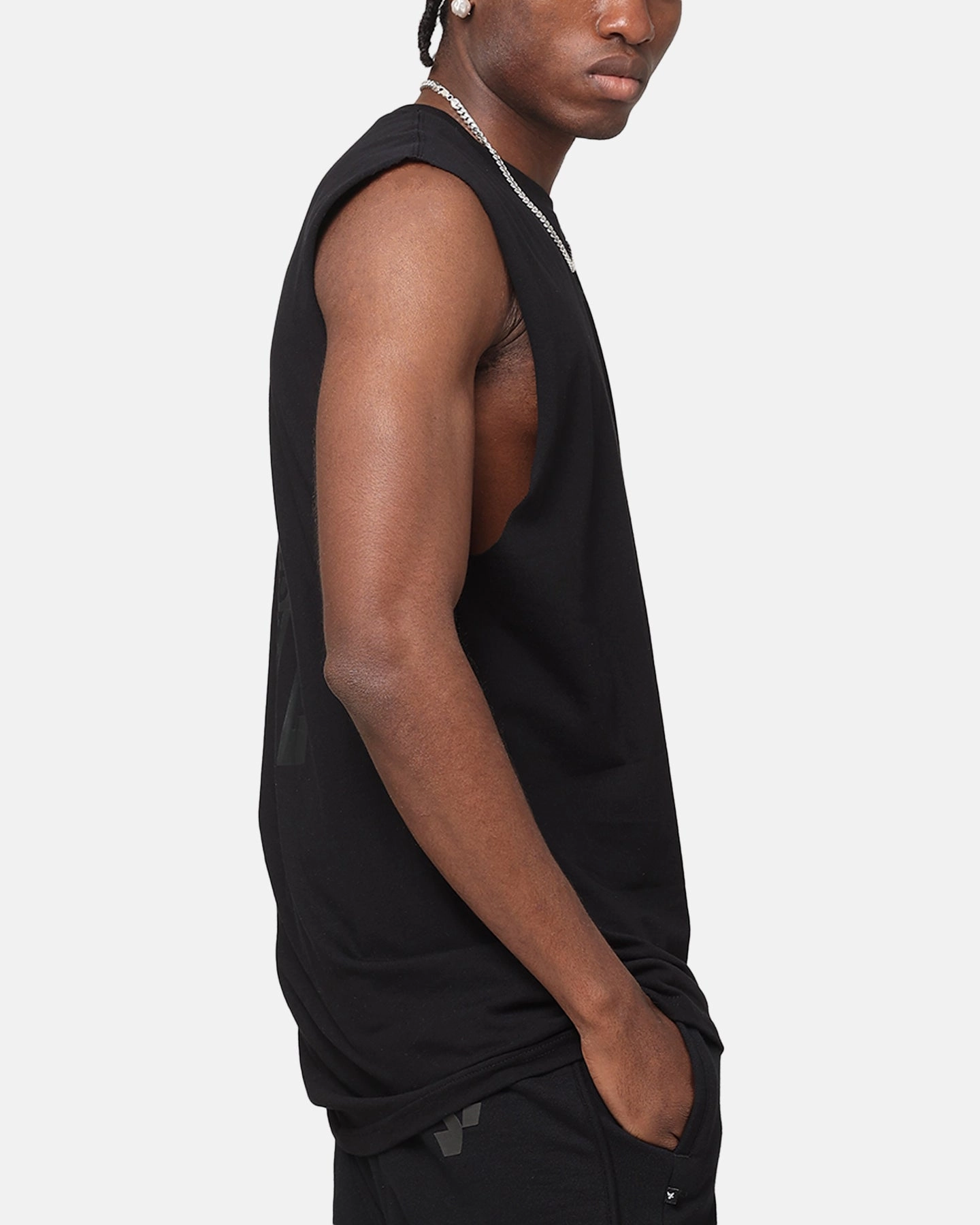 Practical Design Versatile Piece The Anti Order A Logo Merch Oversized Muscle T-Shirt Black/Black